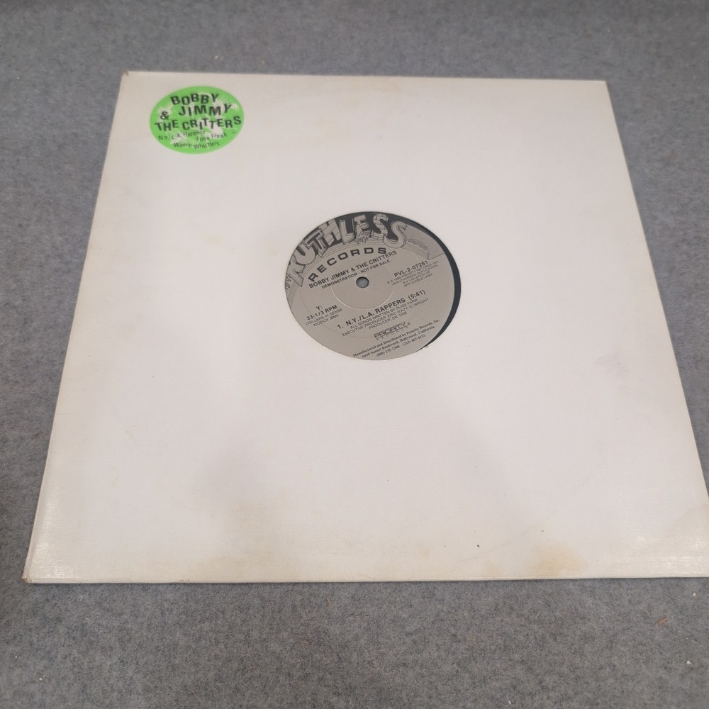 Bobby Jimmy & The Critters NY LA Rappers Vinyl Ruthless Records Dr Dre Eazy-E - Picture 2 of 7